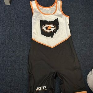 Green Bulldog Wrestling Singlet